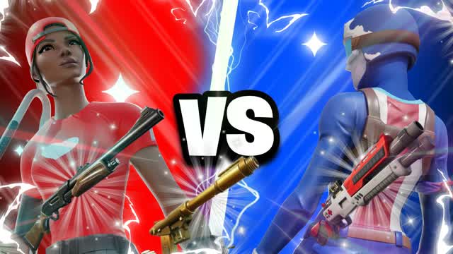 CHAOS RED VS BLUE ARENA — Fortnite Creative map
