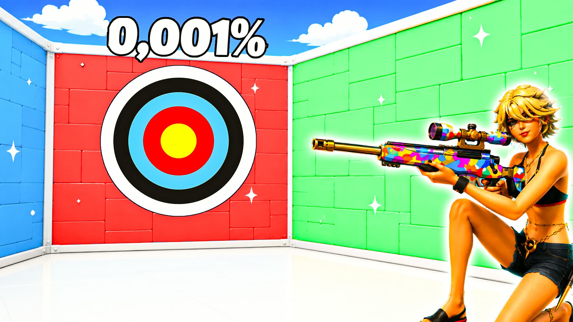 UNC MEGA TRICKSHOT PARKOUR MALEN — Fortnite Creative map