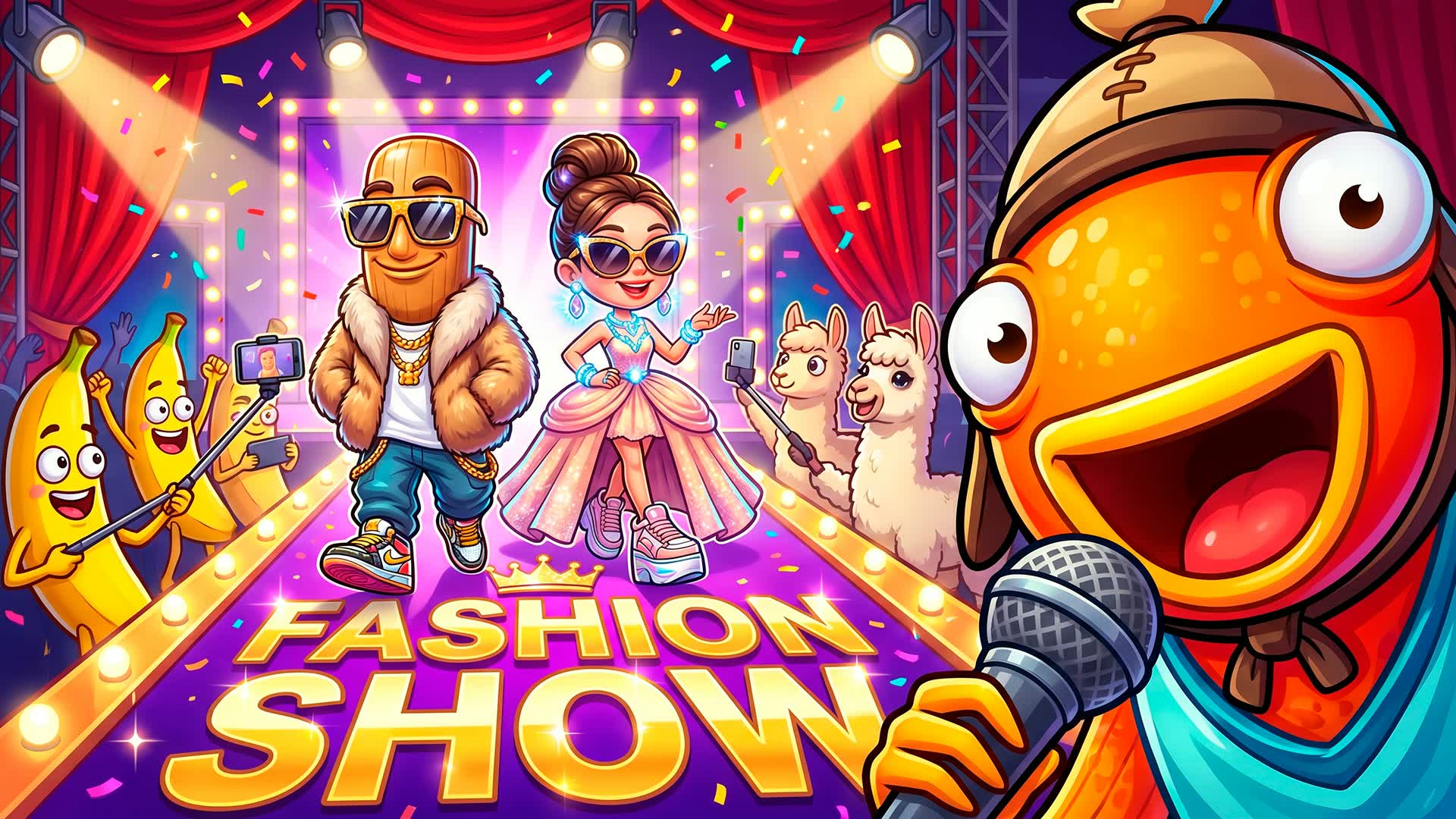 🎭 FASHION SHOW 50 THEMES 🔥 — Fortnite Creative map