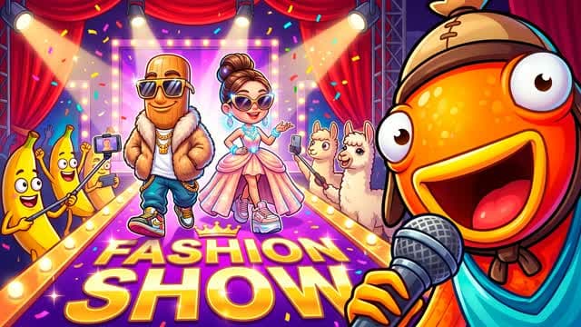 🎭 FASHION SHOW 50 THEMES 🔥 — Fortnite Creative map cover art