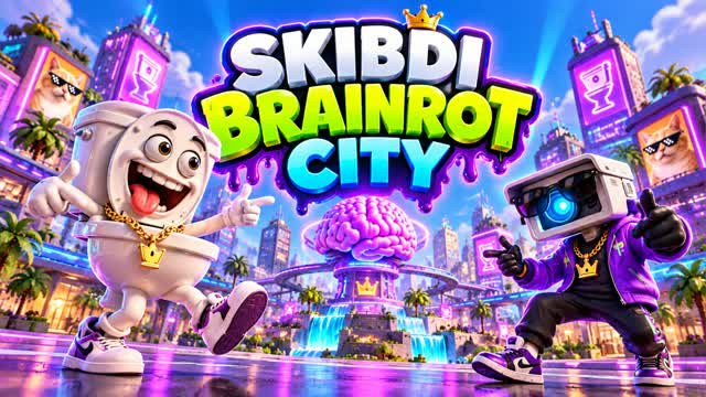 🌆 SKIBIDI BRAINROT CITY — Fortnite Creative map