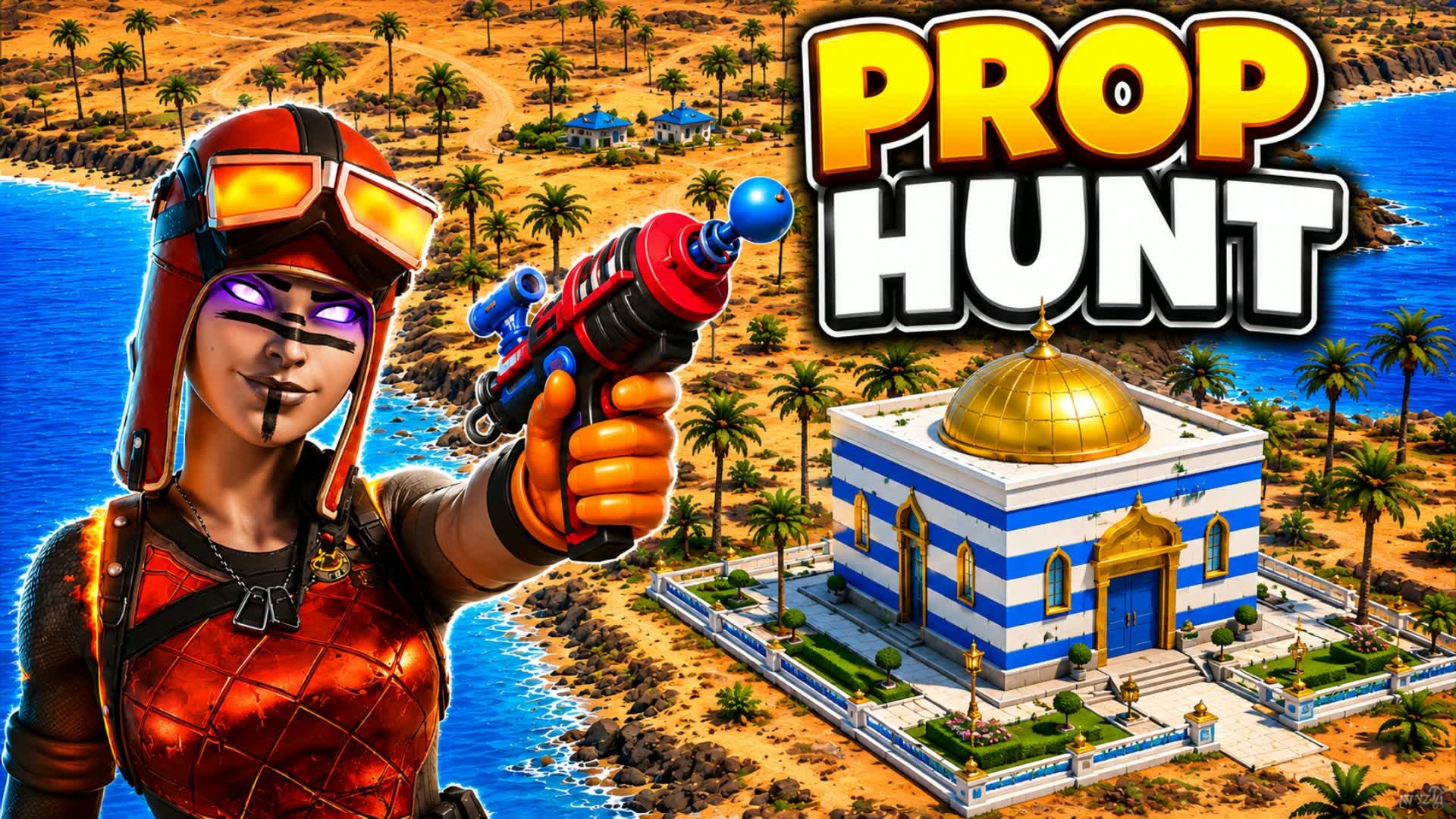 Island PROP HUNT — Fortnite Creative map