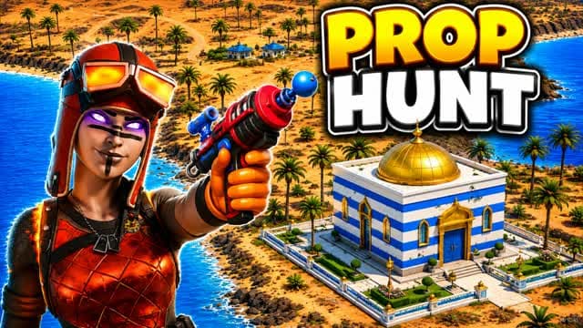 Island PROP HUNT — Fortnite Creative map cover art