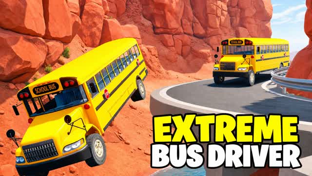 🚌 DRIVE A BUS DEADLY ROADS 💀 — Fortnite Creative map
