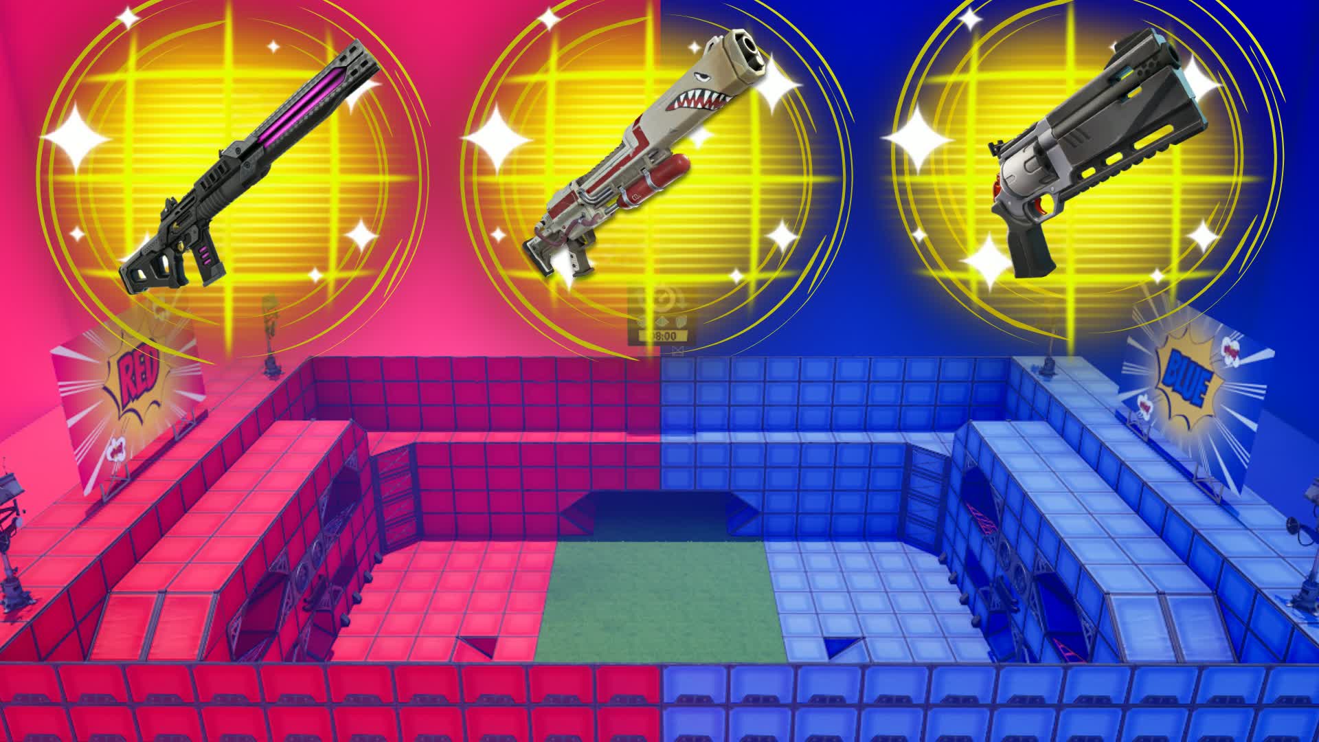 RED BLUE [FREE FOR ALL] — Fortnite Creative map