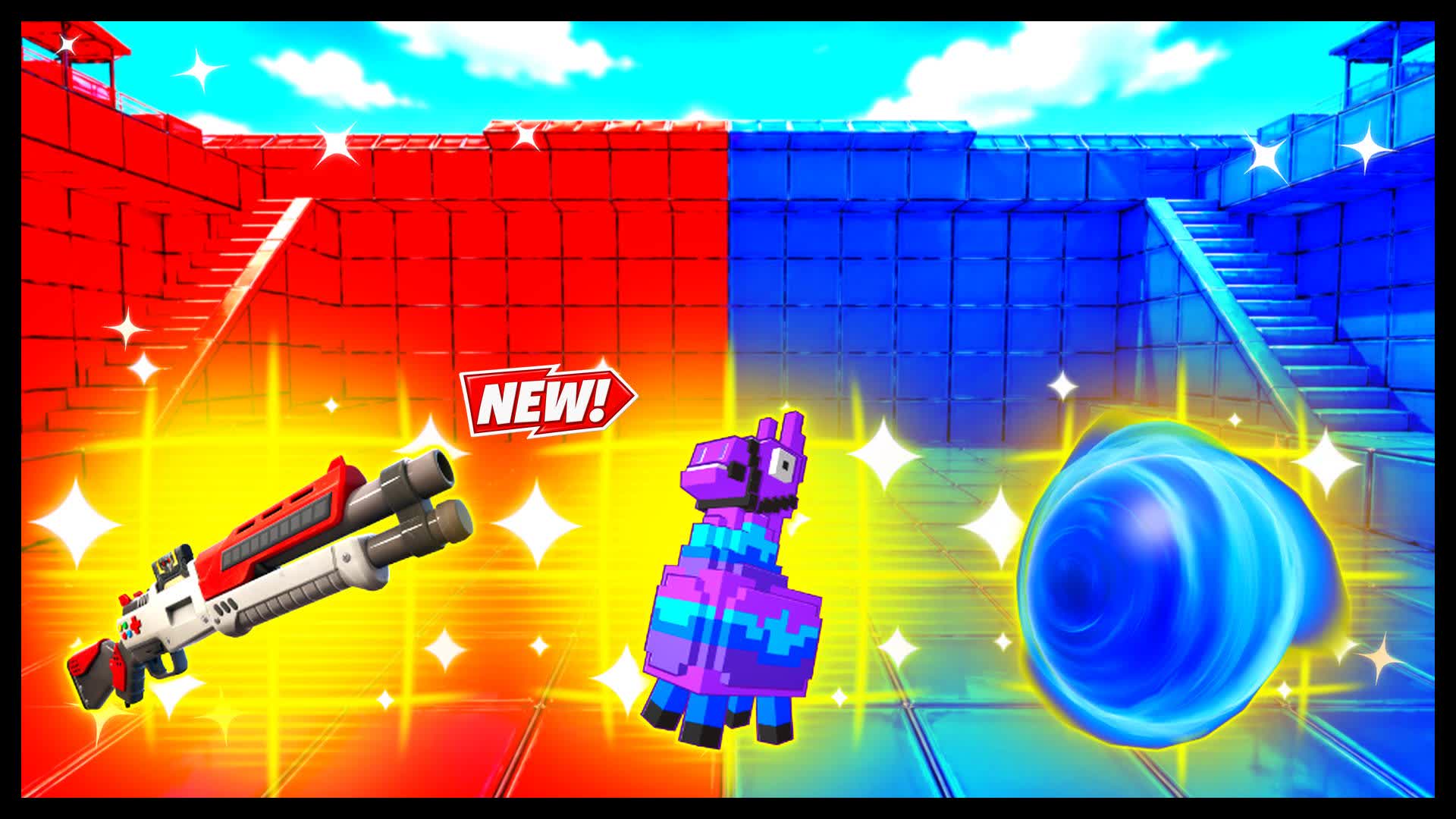 RED VS BLUE RESET FRAME 🔴🔵 — Fortnite Creative map