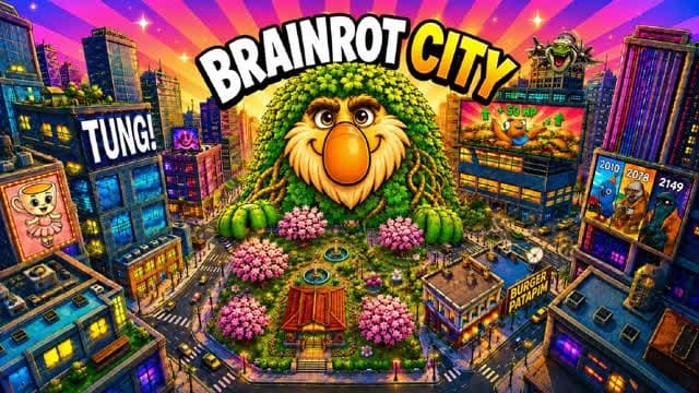 BRAINROT CITY — Fortnite Creative map cover art