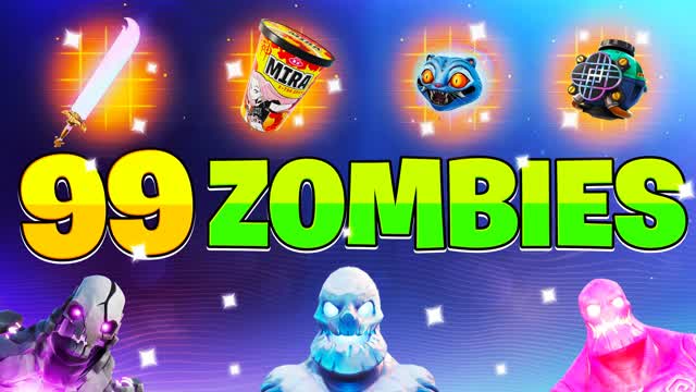 99 ZOMBIES! 🧟‍♀️ — Fortnite Creative map cover art