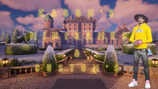 Kadon's Minigames + Customs — Fortnite Creative map cover art