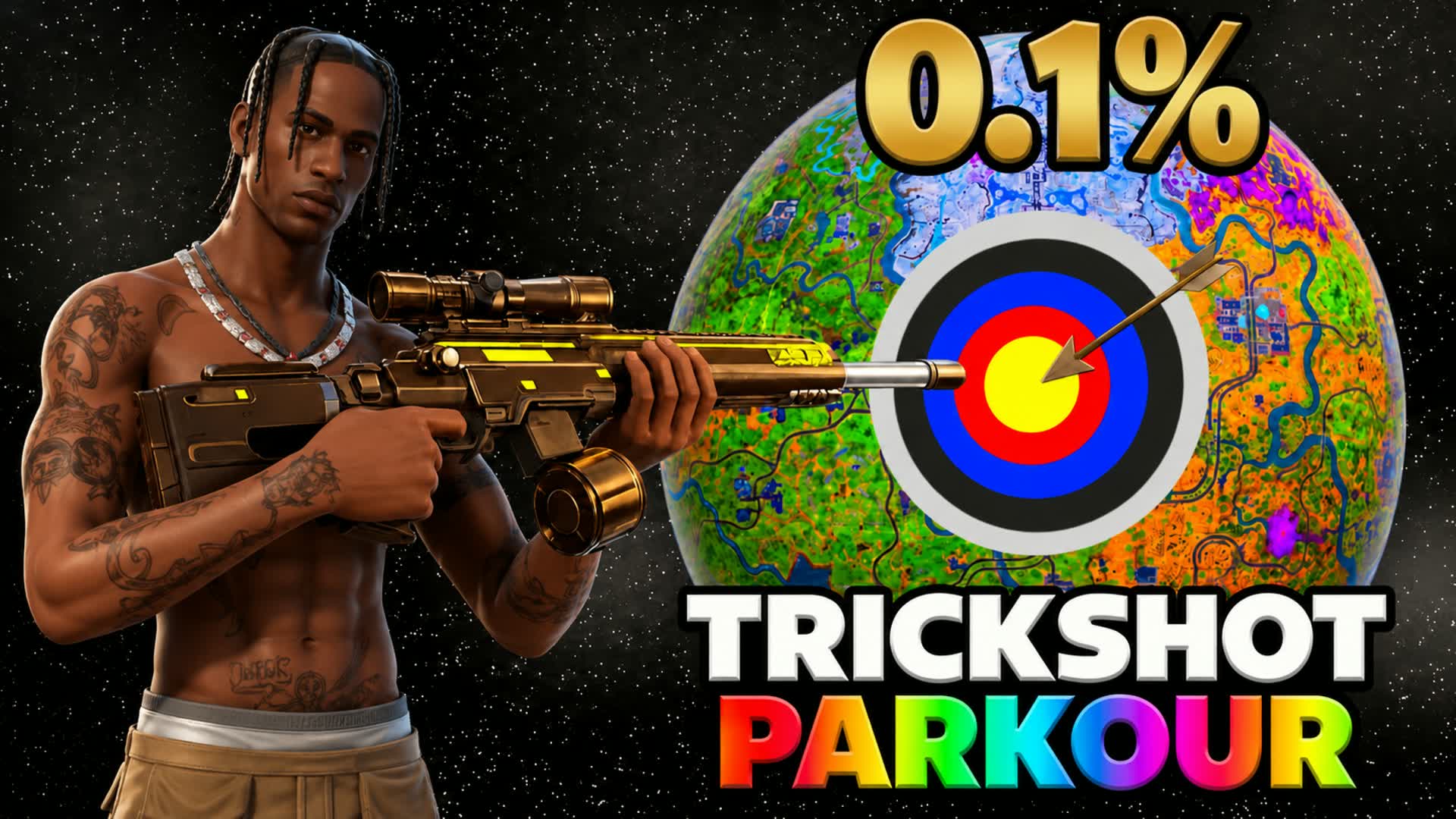 CRAZY UNC TRICKSHOT (120+ LVL) — Fortnite Creative map