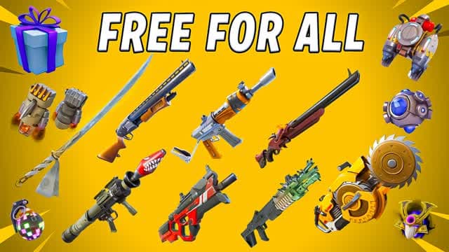 🎯 HUNTERS FREE FOR ALL 🔥 — Fortnite Creative map cover art