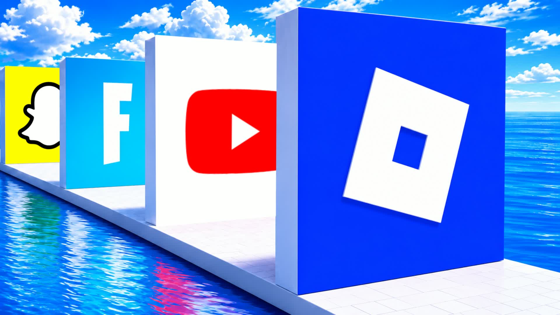 GUESS CORRECT LOGOS PARKOUR 🔍 — Fortnite Creative map