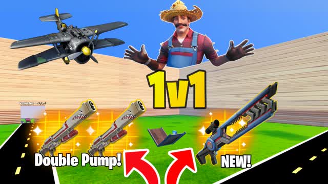 1V1 GUN [X123] — Fortnite Creative map cover art