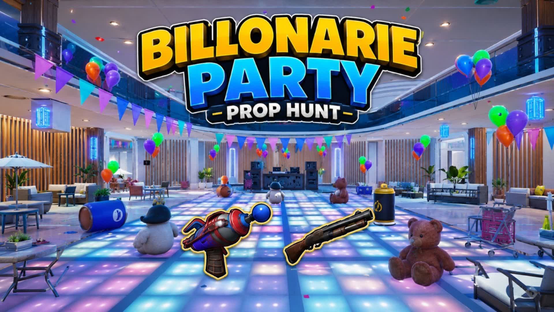 Billonarie Party PROP HUNT — Fortnite Creative map