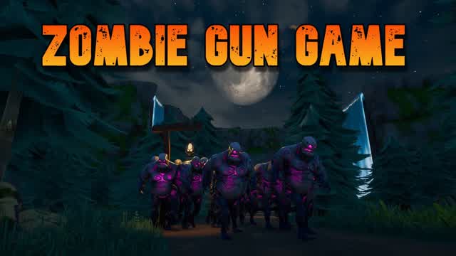 ZOMBIE - GUN GAME — Fortnite Creative map cover art