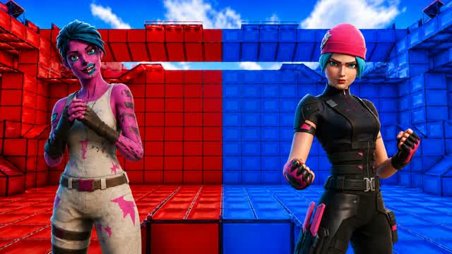 CRAZY SUMMER RED VS BLUE — Fortnite Creative map