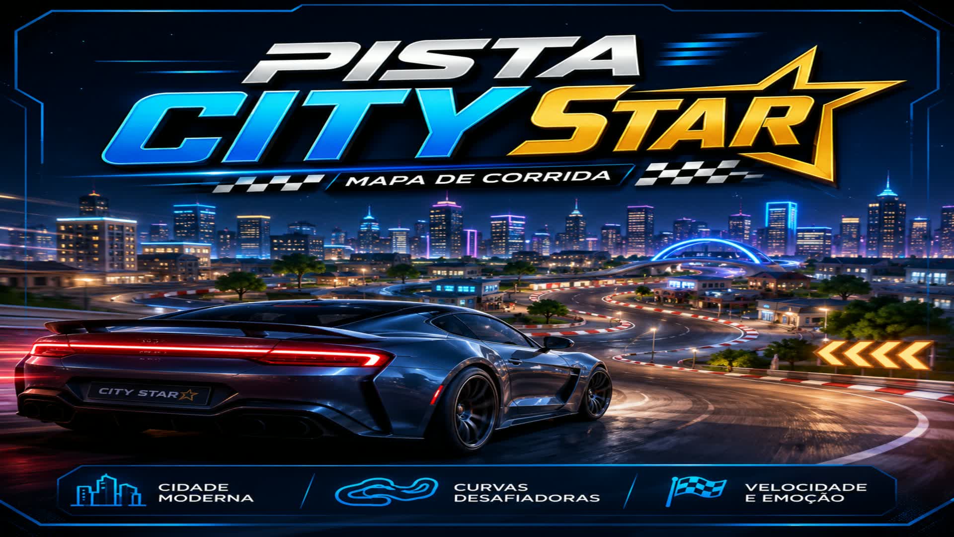PISTA CITY STAR — Fortnite Creative map