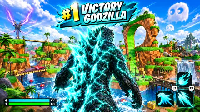 GODZILLA BRAINROT CITY FFA β Fortnite Creative map