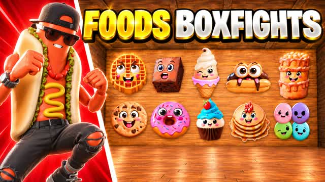FOODS BOXFIGHTS - PVP — Fortnite Creative map