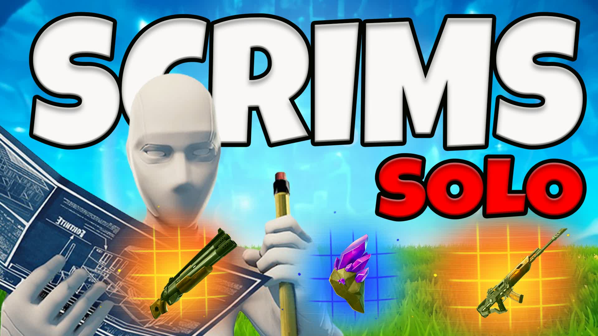Scrims 1v1v1 Solo [14 Players] — Fortnite Creative map