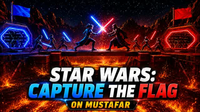 Star Wars: Capture the Flag on Mustafar — Fortnite Creative map cover art