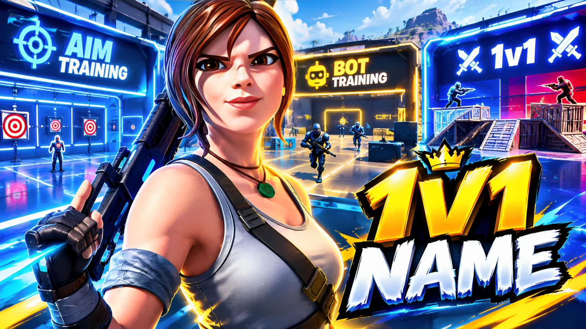 1v1 NAME — Fortnite Creative map