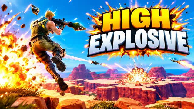High Explosive — Fortnite Creative map cover art
