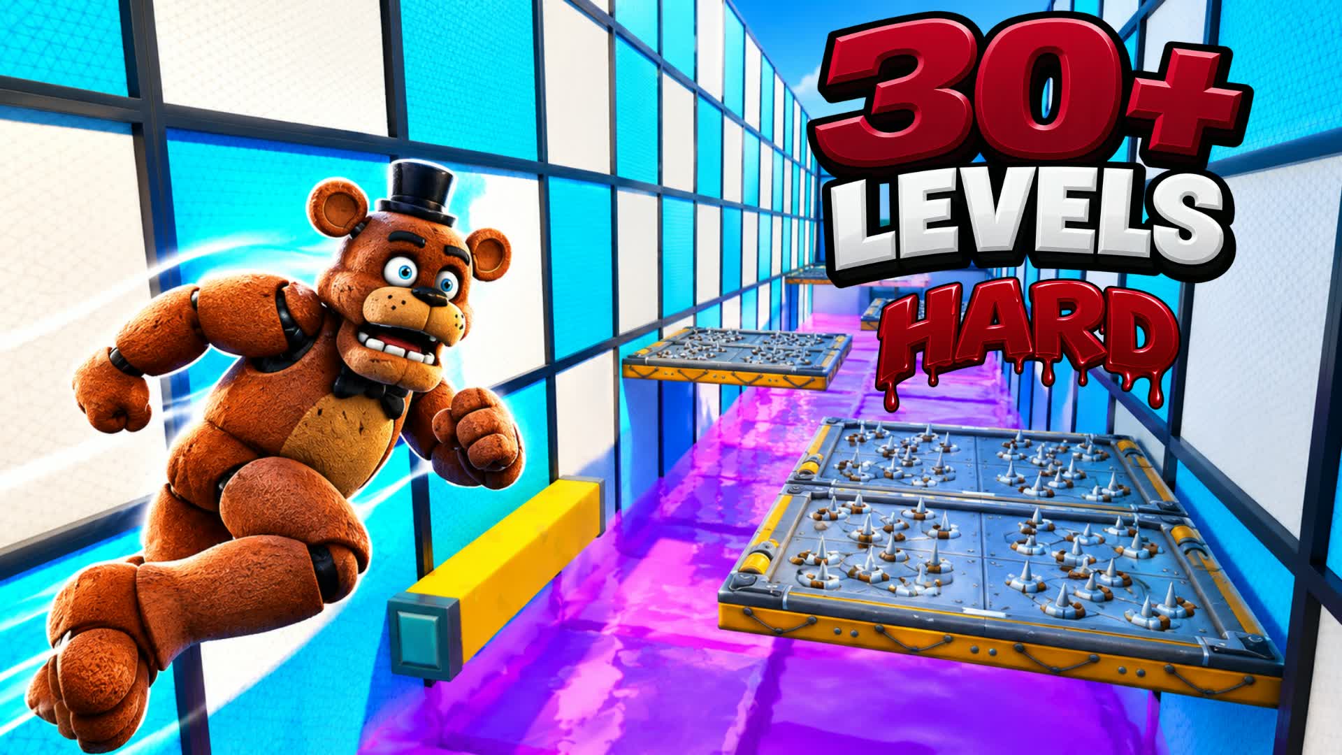HARD PARKOUR +30 LEVELS — Fortnite Creative map
