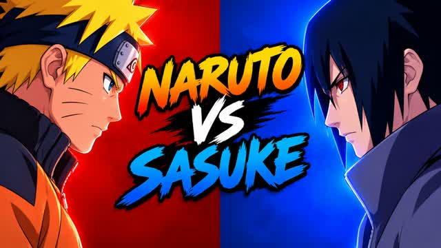 NARUTO VS SASUKE RVB 🔴🔵 — Fortnite Creative map