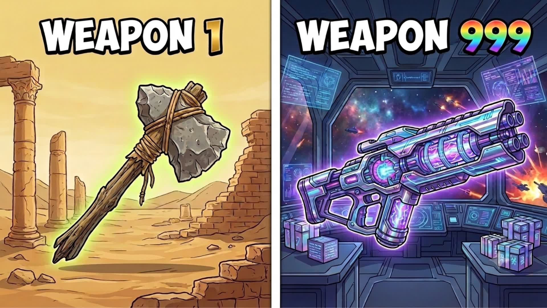 🔫 GUN GAME 💥 CHAOS RUMBLE — Fortnite Creative map