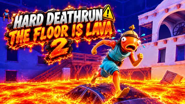 Hard deathrun the floor is lava 2 — Fortnite Creative map