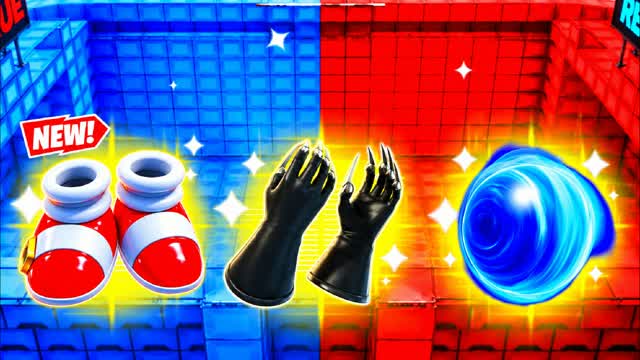 🔴🔵 RED VS BLUE COMBAT FLOW — Fortnite Creative map cover art