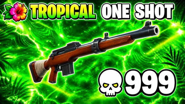 🏝️ TROPICAL ONE SHOT GUN GAME — Fortnite Creative map