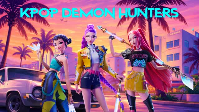 KPOP NEON CITY DEATHMATCH FFA PVP 1V1V1 — Fortnite Creative map cover art
