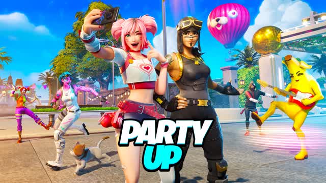 Party Up! 🎉 — Fortnite Creative map cover art