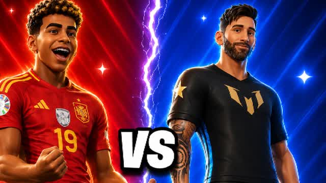 Red VS Blue Spain🔴 VS Argentina🔵 — Fortnite Creative map