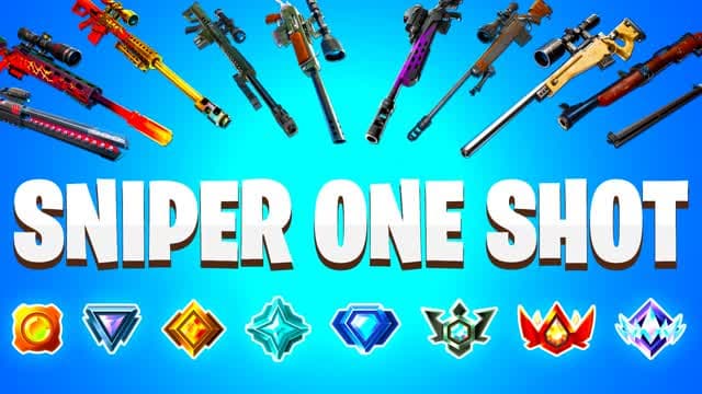 🎯 SNIPER ONE SHOT 💥 RANKED — Fortnite Creative map cover art