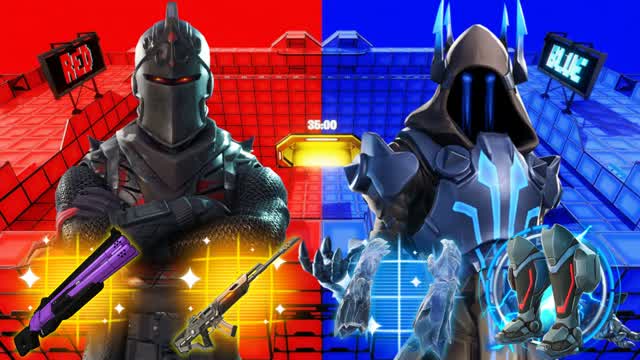 EASY RED VS BLUE — Fortnite Creative map cover art