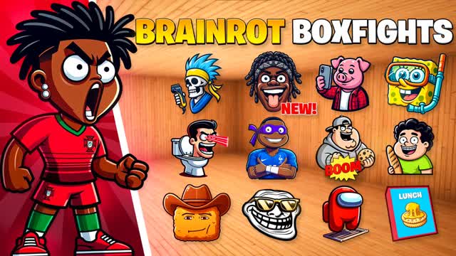 🧠 BRAINROT BOXFIGHT — Fortnite Creative map