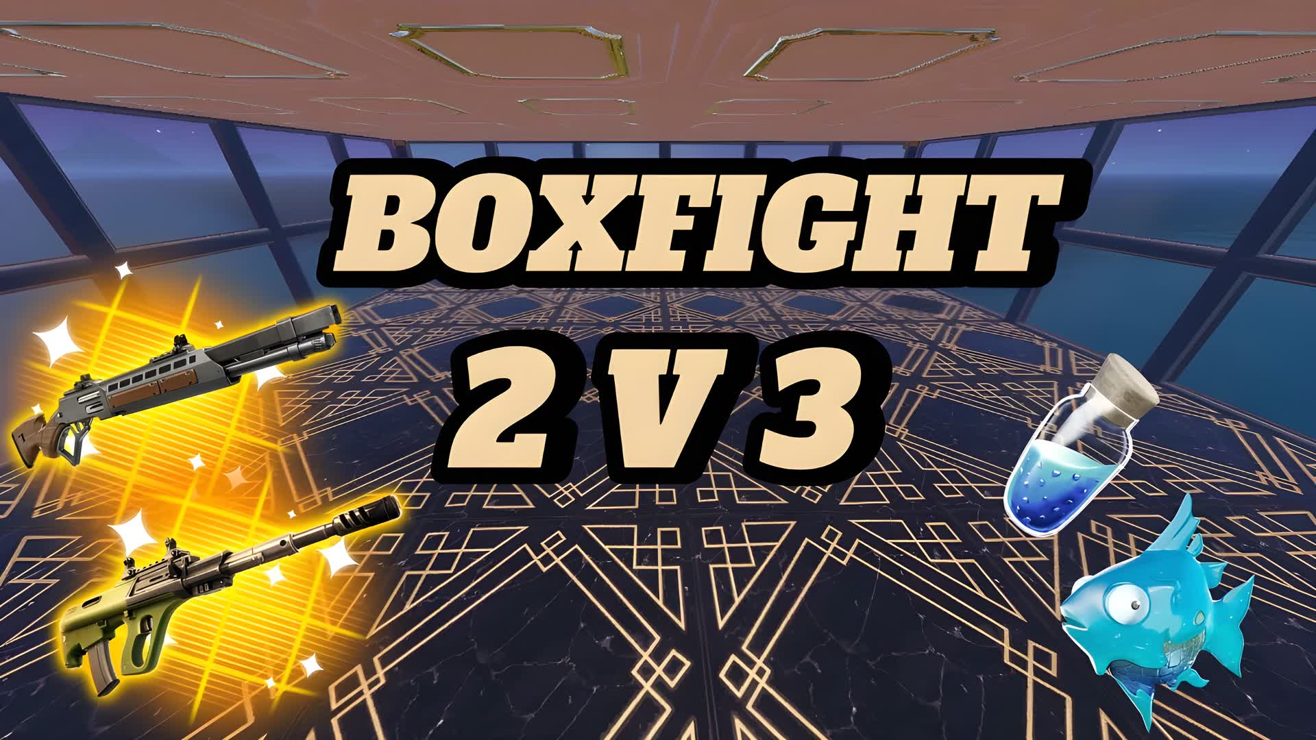 BOX FIGHT 2V3 — Fortnite Creative map