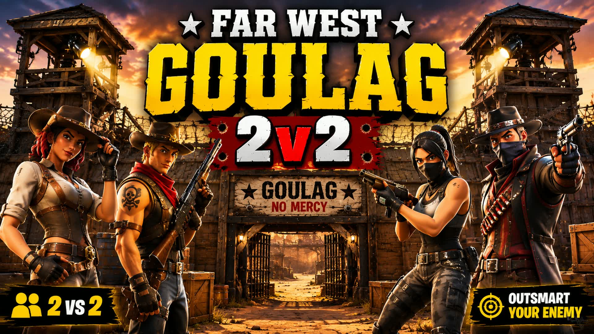 Goulag 2v2 Western — Fortnite Creative map