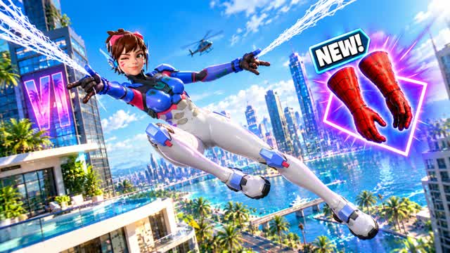 🎯SPIDER WORLD GUN GAME NEW!😎 — Fortnite Creative map cover art