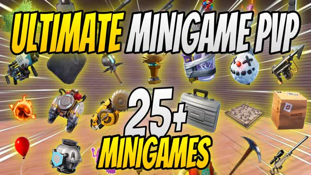 ULTIMATE MINIGAME PVP 🎮 — Fortnite Creative map cover art