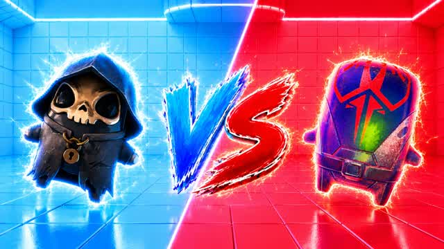 RED VS BLUE 1H30 NEW TAB — Fortnite Creative map cover art