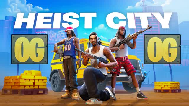 عالم هاست | HEIST CITY RP OG — Fortnite Creative map cover art