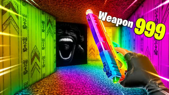 BACKROOMS GUN GAME 😱 — Fortnite Creative map