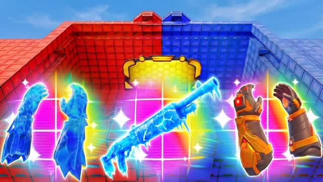 BEAST RED VS BLUE 🔴🔵 RVB — Fortnite Creative map cover art