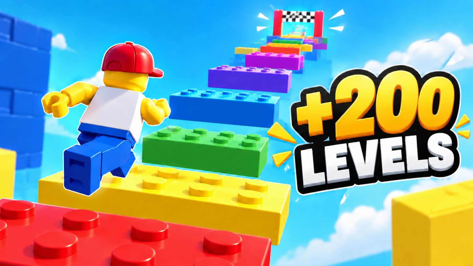 Cubes Obby Parkour 200 LEVELS🌈 — Fortnite Creative map