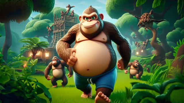 🐒 MONKEY ZONE WARS — Fortnite Creative map cover art
