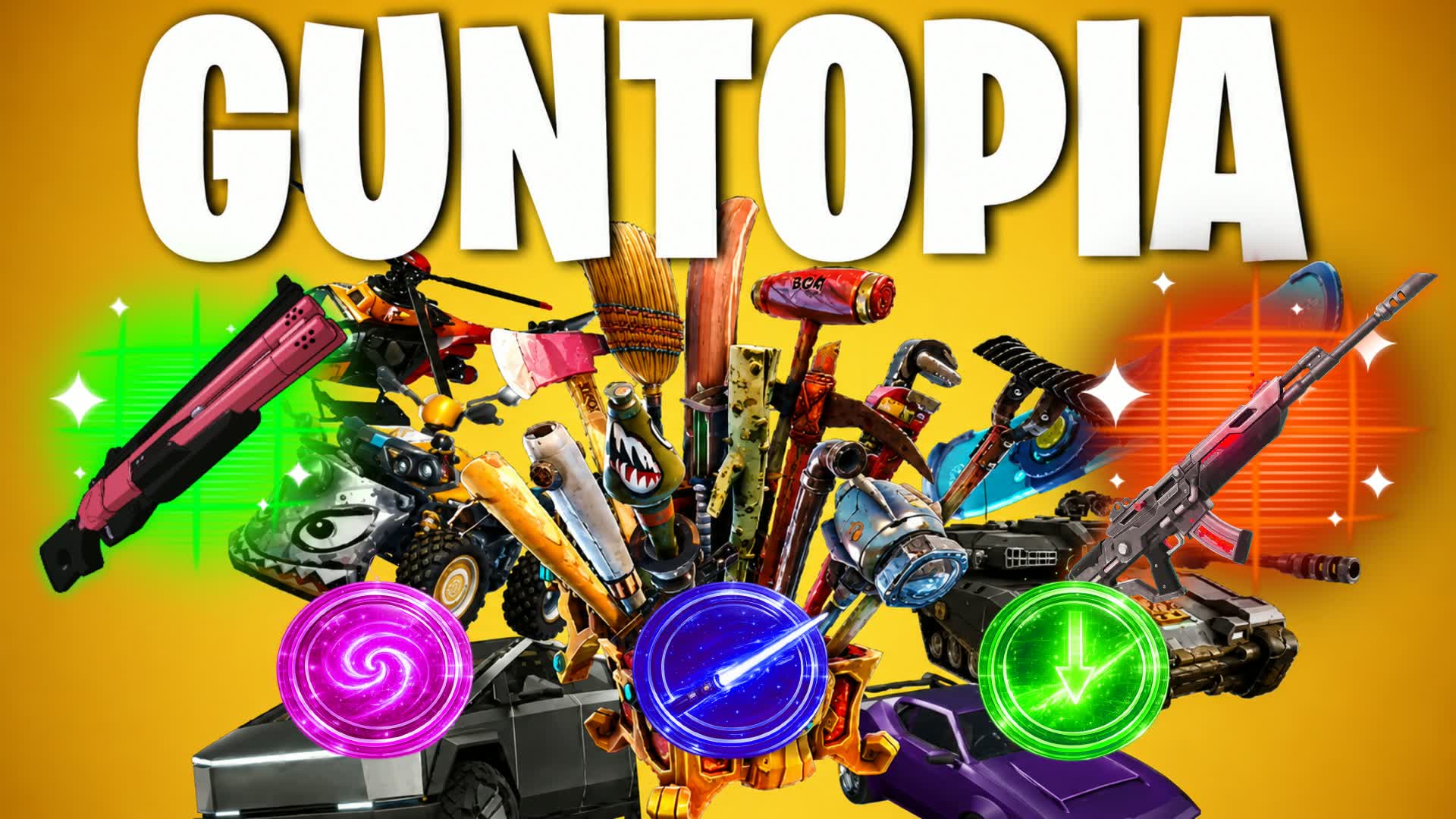 FREE FOR ALL - GUNTOPIA  - EVERY GUN 1v1 — Fortnite Creative map